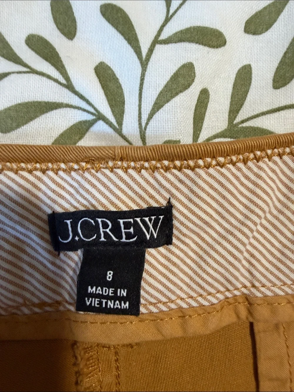J. Crew Women's Mustard Yellow Cotton Shorts